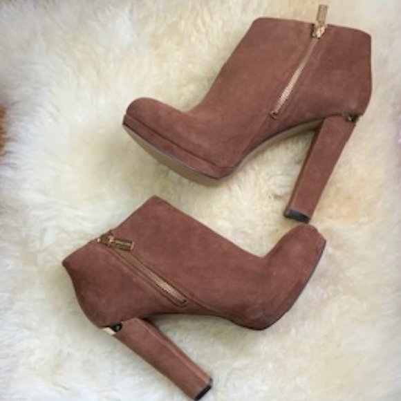 Michael Kors Suede Ankle Boots - Picture 3 of 9